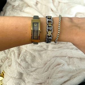 SOLD 🎉 MARC by MARC JACOBS Women’s Genuine Leather Strap Watch Rectangular Face